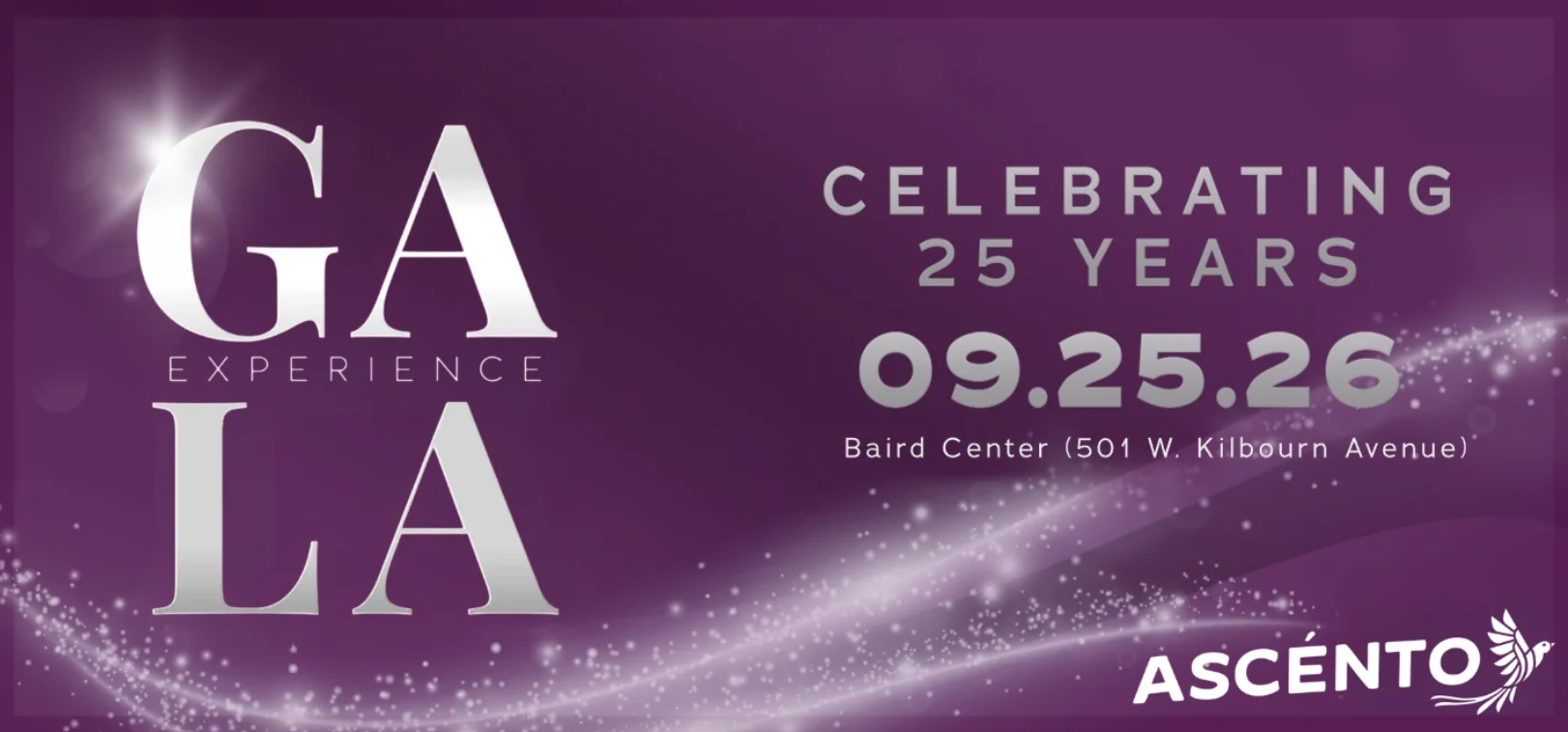 Ascénto Gala Experience celebrating 25 years